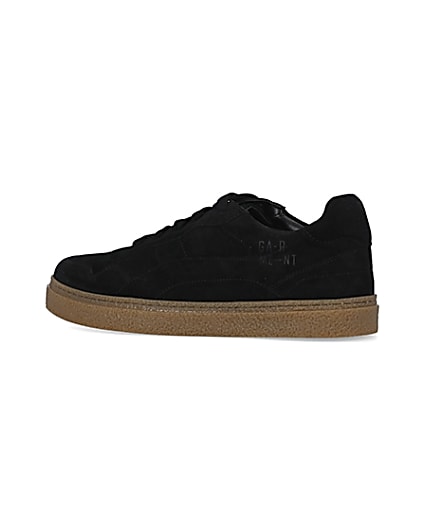 360 degree animation of product Black Suede Trainers frame-5