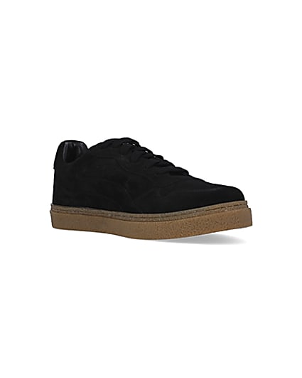 360 degree animation of product Black Suede Trainers frame-18