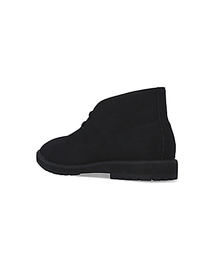 360 degree animation of product Black Suedette Desert Boots frame-6