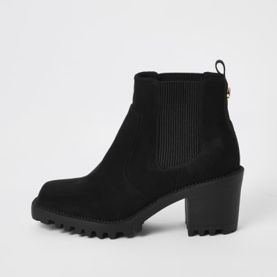 ankle length black boots