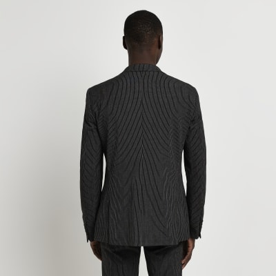 Super Skinny Pinstripe Suit Jacket