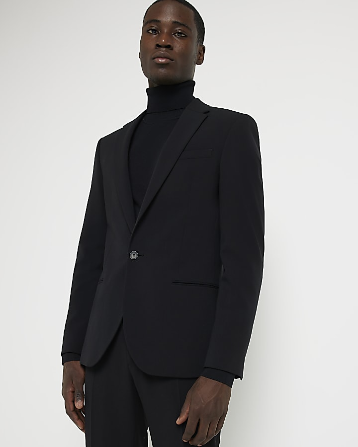 Black Super Skinny fit Suit jacket