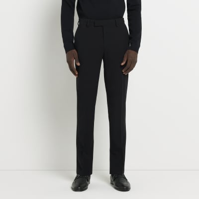 Black skinny hot sale suit pants