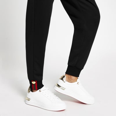 black skinny joggers