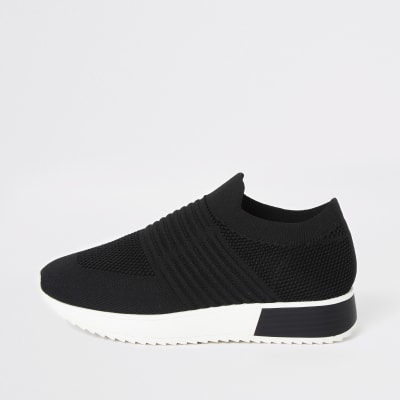 river island slip on trainers