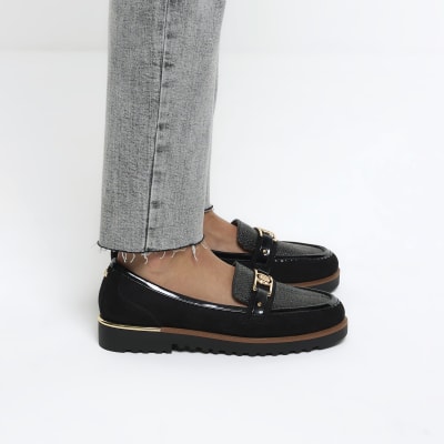 River island sale black loafers