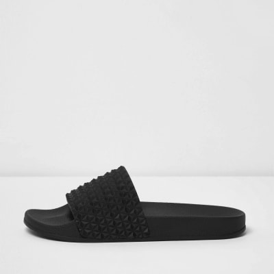 Black textured sliders