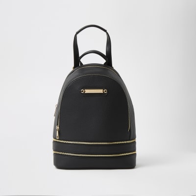 river island black rucksack