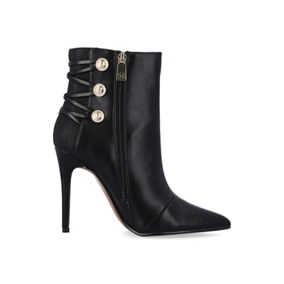 Black deals heeled boots