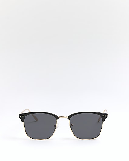 Black tinted lense square frame sunglasses