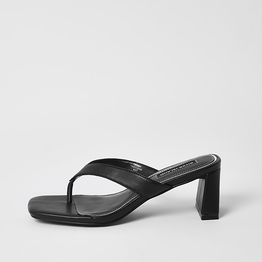 Nieuw Zwarte sandalen met hak | River Island NY-14