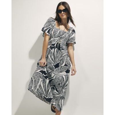 Printed Summer Dress - Gold GP - Artefatos de Couro