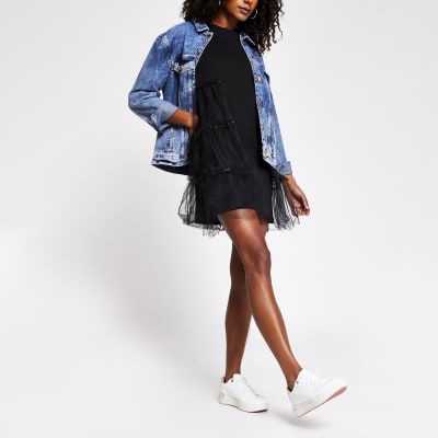 t shirt dress denim