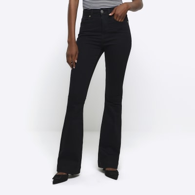 River Island Tummy Hold Flare - Dark Denim