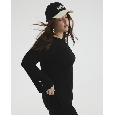 Black Tunic Top | River Island