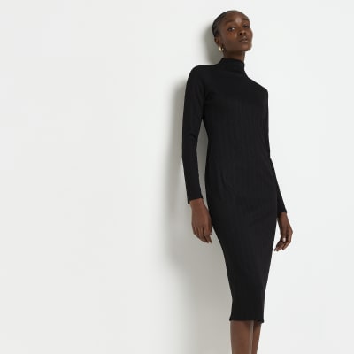 Lexi Turtleneck Midi Dress In Black | ubicaciondepersonas.cdmx.gob.mx