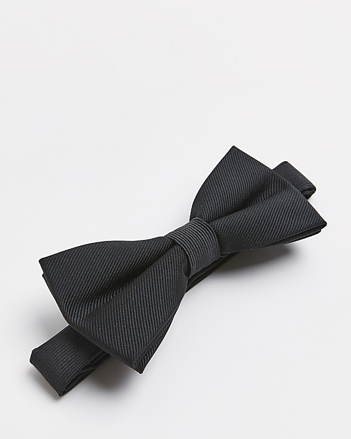 Black Twill Bow Tie