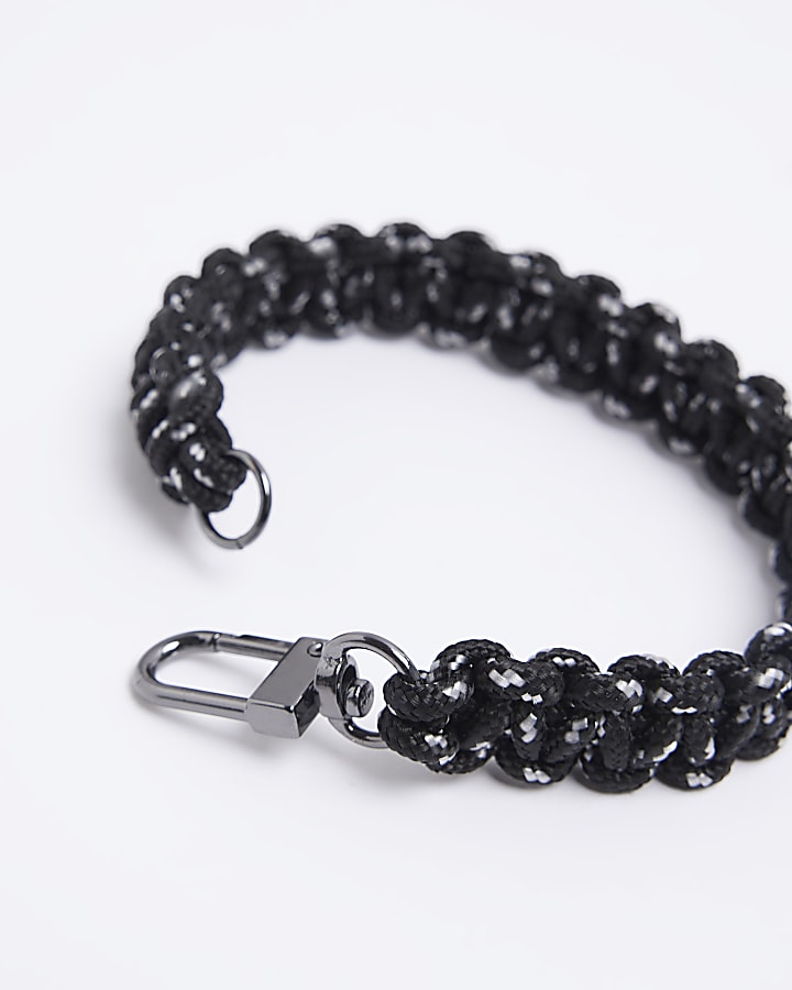 Black twisted rope bracelet