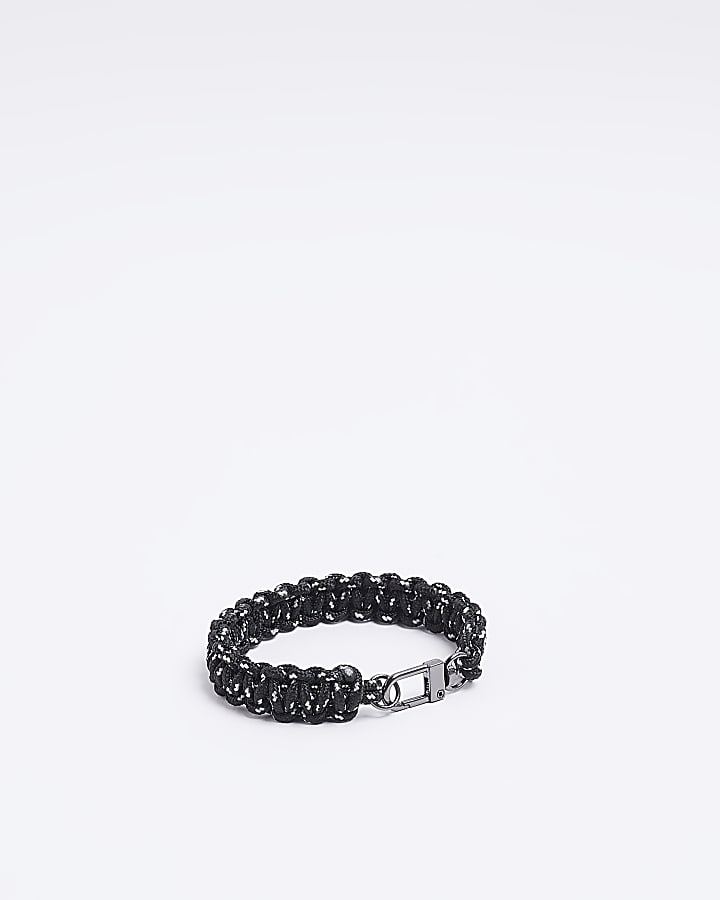 Black twisted rope bracelet