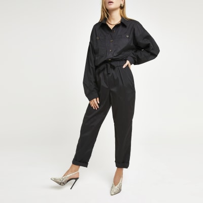 plus size chambray jumpsuit