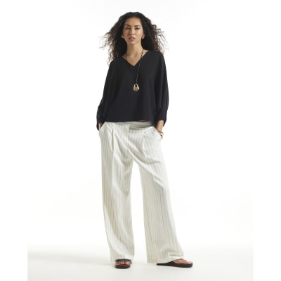 V Neck Batwing Top