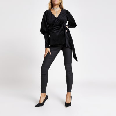 river island velvet slippers