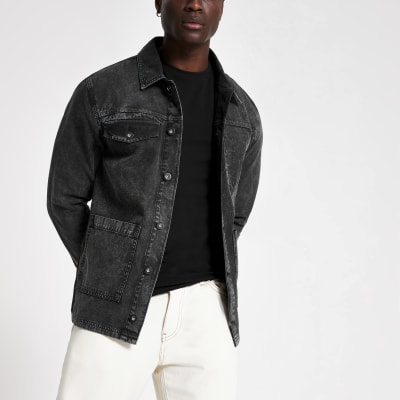 utility denim jacket