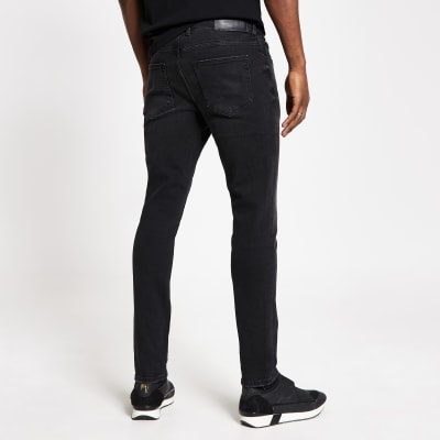 river island mens black jeans