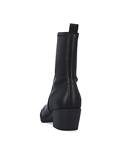 360 degree animation of product Black western boots frame-8