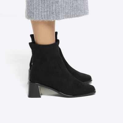 River island block heel chelsea boots clearance