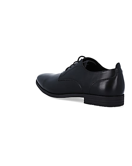 360 degree animation of product Black wide fit derby shoes frame-6