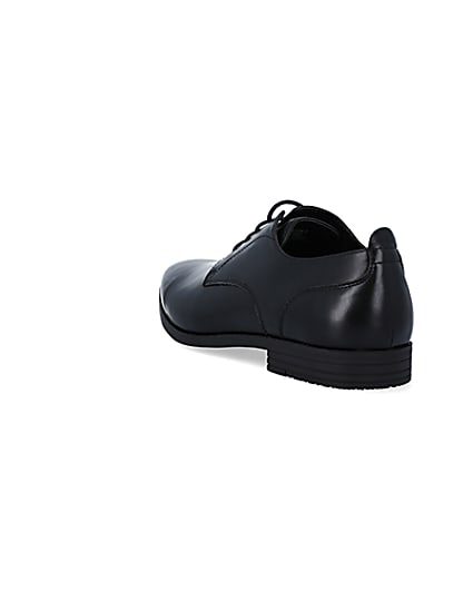 360 degree animation of product Black wide fit derby shoes frame-7