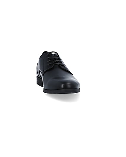 360 degree animation of product Black wide fit derby shoes frame-20