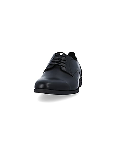 360 degree animation of product Black wide fit derby shoes frame-22