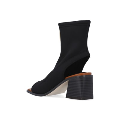 Open toe boots outlet wide fit