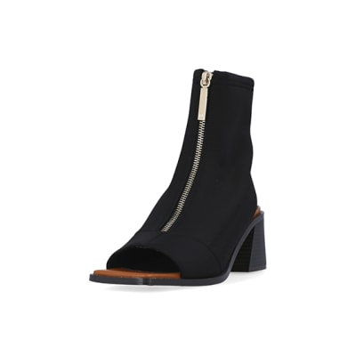 Peep toe chelsea hot sale boots