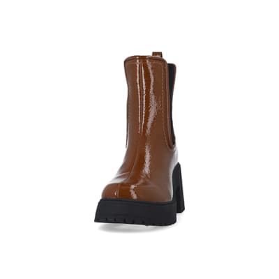 wide fit platform boots