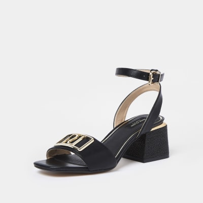 wide fit low heel sandals
