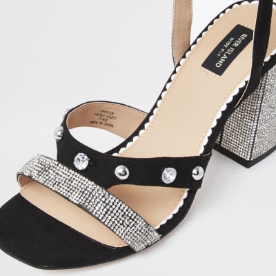 wide fit studded sandals