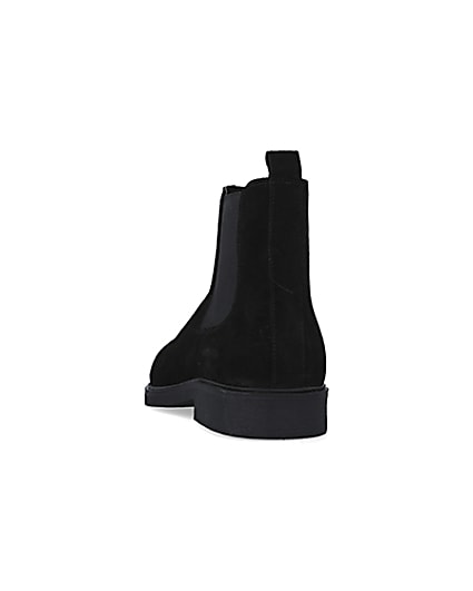 360 degree animation of product Black wide fit Suede Chelsea Boots frame-8