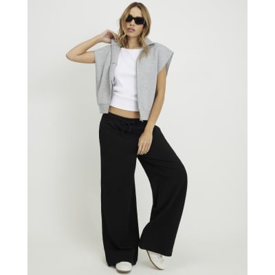 Black Wide Leg Joggers