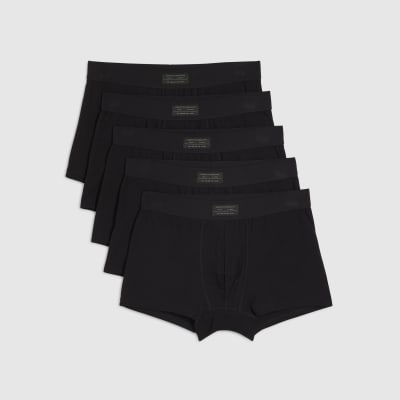 Black Woven Pack Of 5 Trunks