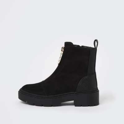 topshop front zip boots