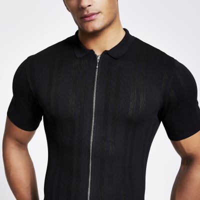 black polo shirt river island