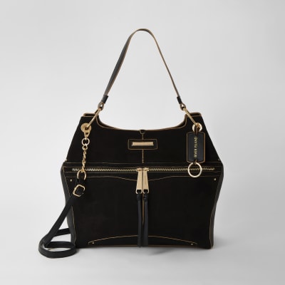 river island gold bag