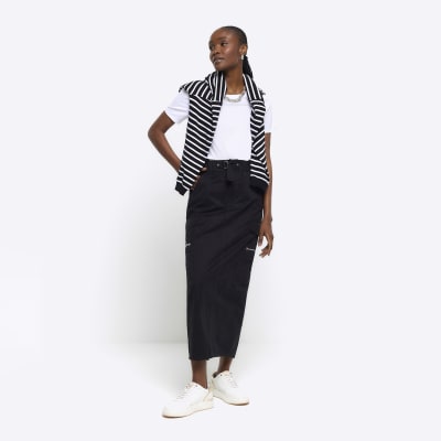 White pencil skirt outlet river island