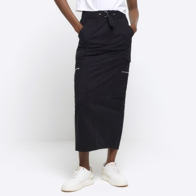 Black pencil clearance skirt river island