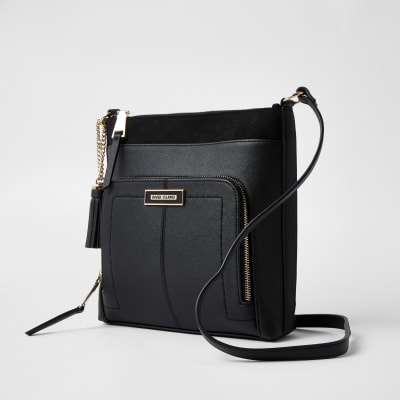 river island black cross body bag