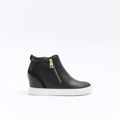 River Island Black Wedge High Boots Buy JD Williams Black Wedge