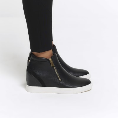 River island wedge store trainers